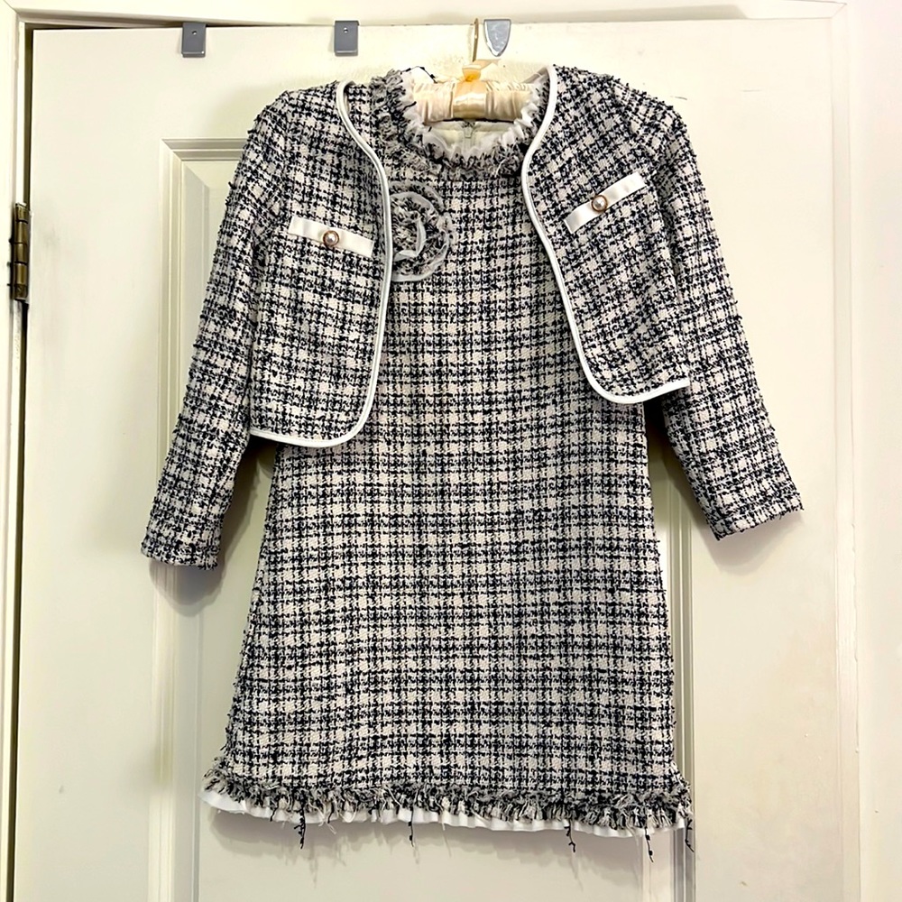 Biscotti Collezioni 2-piece Tweed Set in the style of Chanel